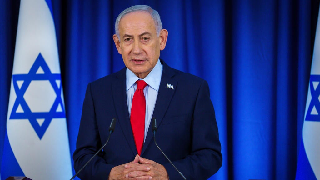 ראש הממשלה בנימין נתניהו במסיבת עיתונאים במהלך מבצע "שאגת הארי" (צילום: שלו שלום) ראש הממשלה בנימין נתניהו