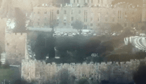 גיף פגיעה ירושלים ירי איראן