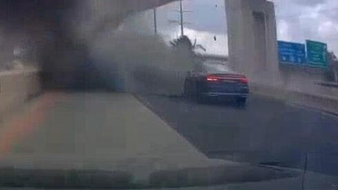 ‘Oh my God, mom, stop!’: Iranian missile strikes road meters from car in...