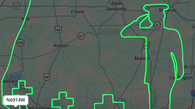 המחווה בשמיים להרוגים בשמי עיראק