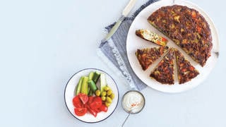 שאריות של ירקות מהמרק הפכו  לפריטטה עשירה