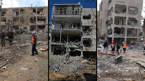 בתל אביב, ערד ודימונה: היירוטים שכשלו וזירות ההרס אחרי הפגיעות הישירות