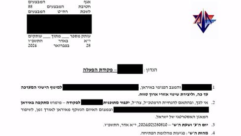 צה”ל חשף את פקודת היציאה למלחמה: „צמצום האיום הנשקף מאיראן לאורך זמן”