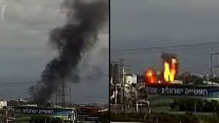 תיעוד: רגע הנפילה במתחם בז"ן