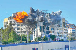 תקיפת מגדלי חיזבאללה  בביירות, אתמול