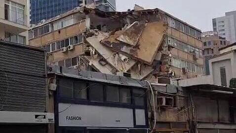 Six-story building collapse in Tel Aviv injures one damages four apartments