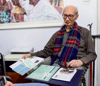 בנימין דרור, לוחם לח"י לשעבר  | צילום: מוטי קמחי