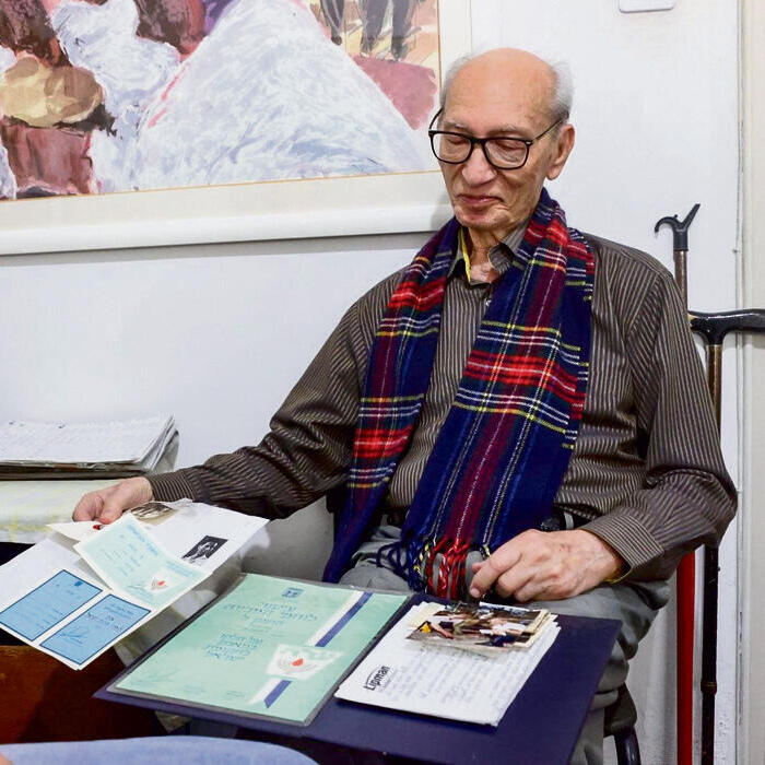 בנימין דרור, לוחם לח"י לשעבר  | צילום: מוטי קמחי