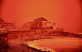 אובך כבד ביוון | צילום: Giorgos Gkratsos, אי־פי