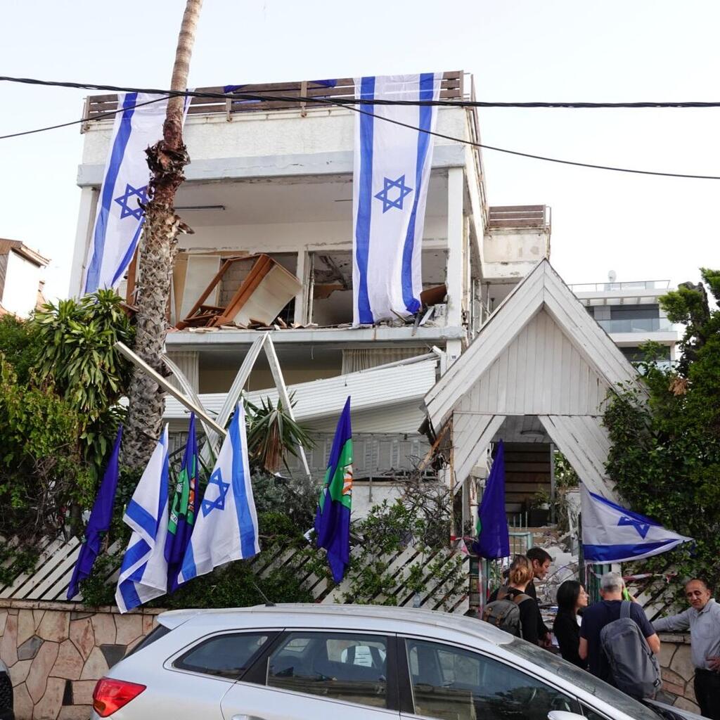 פגיעה בבית ברמת גן