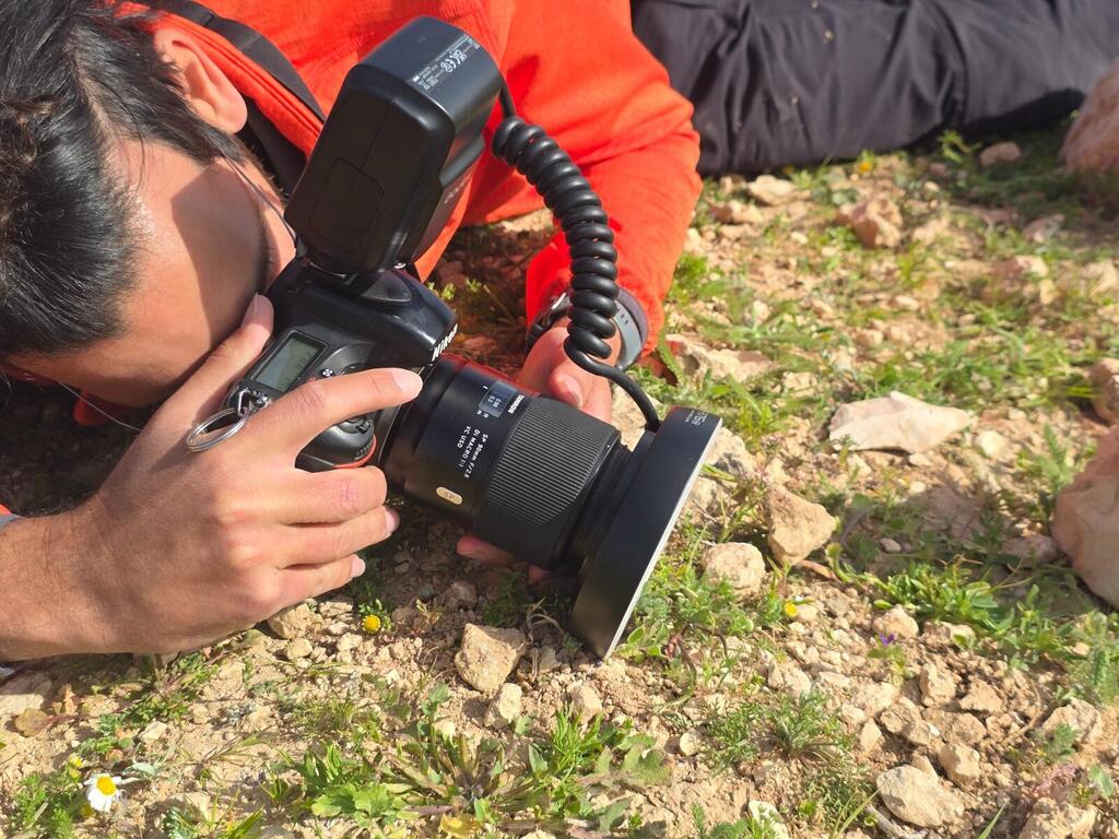 Ranger Shaked Bachbut photographs nature (Photo: Courtey) Ranger Shaked Bachbut photographs nature