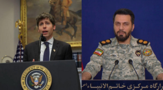 האיראנים מאיימים על חברת OpenAI. מימין: סם אלטמן המנכ