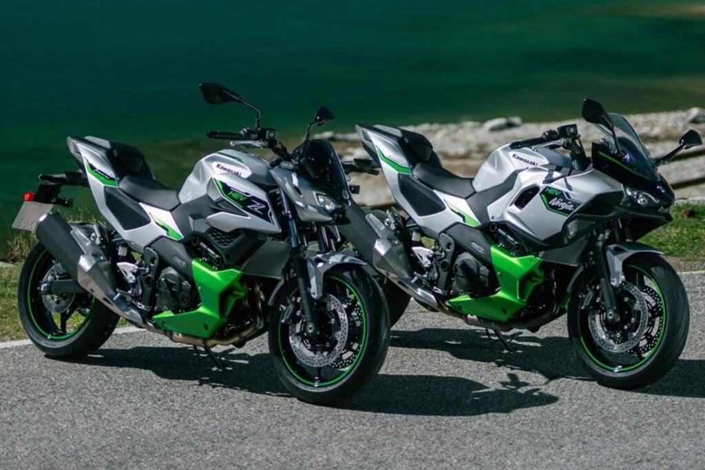 קאוואסאקי היברידי, ק.ט.מ חשמלי ודיבורית קסדה מתקדמת