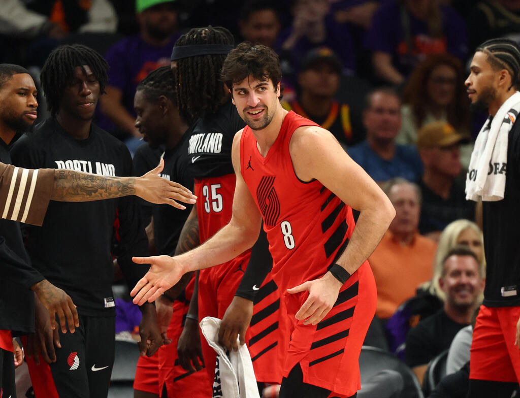אבדיה אחרי הניצחון בפיניקס (צילום: Christian Petersen/Getty Images) שחקן פורטלנד טרייל בלייזרס דני אבדיה