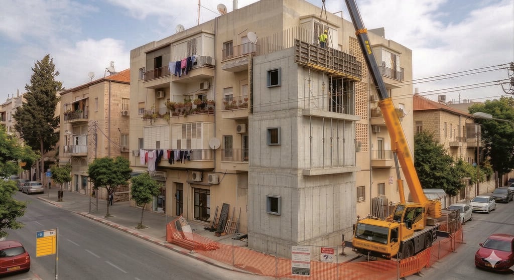 מרחב מוגן בהליך בנייה (צילומי אילוסטרציה: ג'מיני AI) מרחב מוגן בהליך בנייה