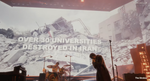 The Strokes protest Gaza, Iran wars at Coachella