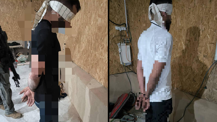 שניים מהחשודים שנעצרו (צילום: דוברות המשטרה) החשודים בחטיפה ובכופר מחיפה