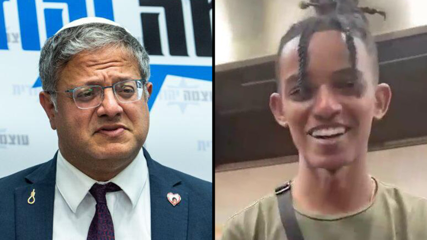 ימנו בנימין זלקה והשר בן גביר (צילום: שלו שלום) ימנו בנימין זלקה איתמר בן גביר