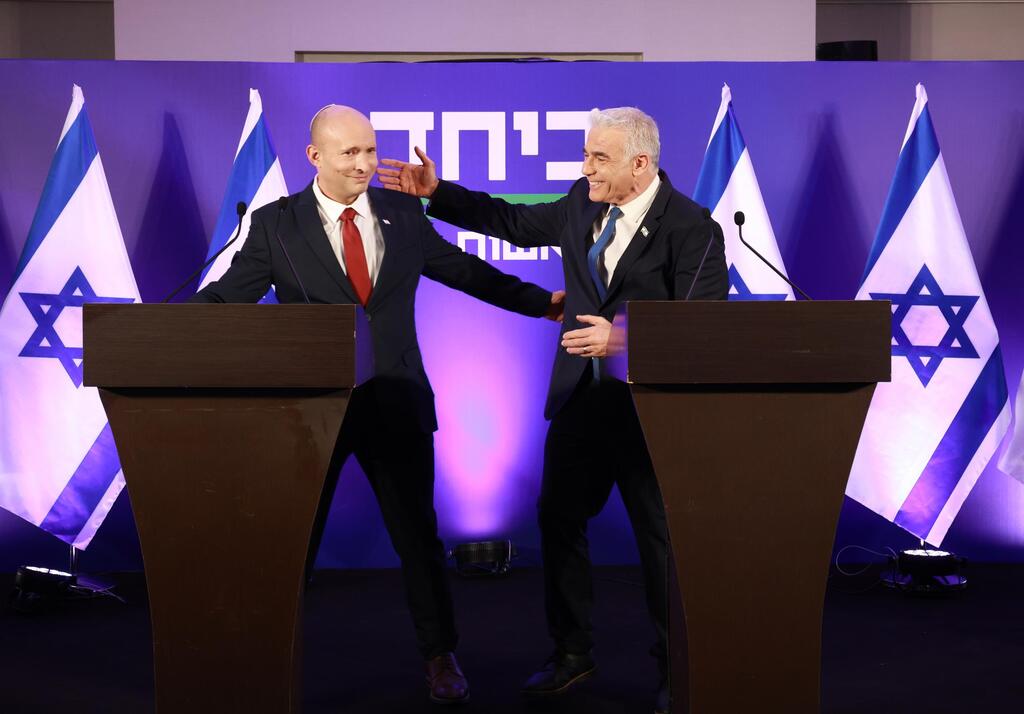 מסע"ת משותפת של יאיר לפיד ונפתלי בנט (צילום: דנה קופל) מסע"ת משותפת של יאיר לפיד ונפתלי בנט