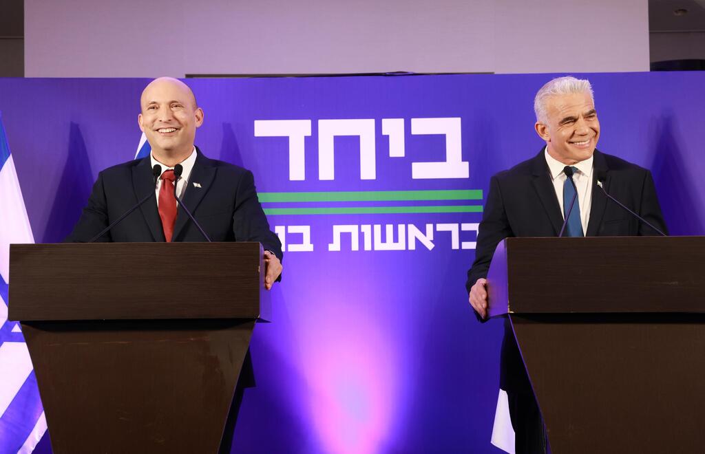 מסע"ת משותפת של יאיר לפיד ונפתלי בנט (צילום: דנה קופל) מסע"ת משותפת של יאיר לפיד ונפתלי בנט