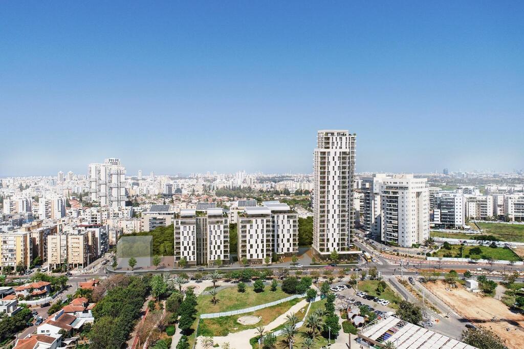 הדמייה של מיזם פינוי בינוי בשכונת רביבים בראשון לציון (הדמיה: Evolve media) הדמייה של מיזם פינוי בינוי בשכונת רביבים בראשון לציון