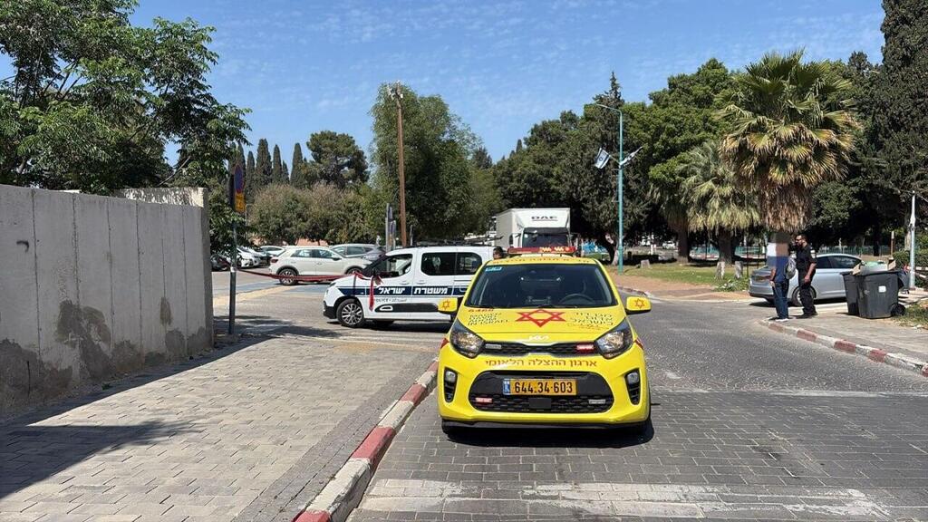 זירת הפדע וברח ברמלה (צילום: תיעוד מבצעי מד"א) זירת הדריסה