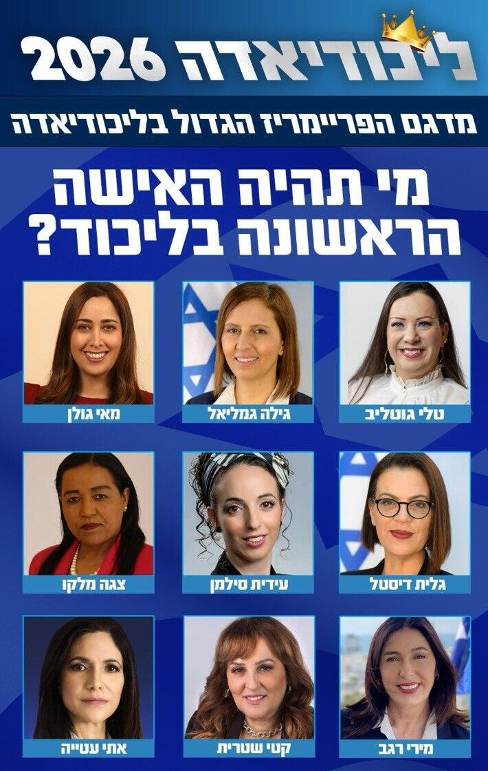 מדגם הפריימריז הגדול בליכודיאדה