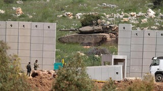 טנק של צה"ל ליד גבול לבנון