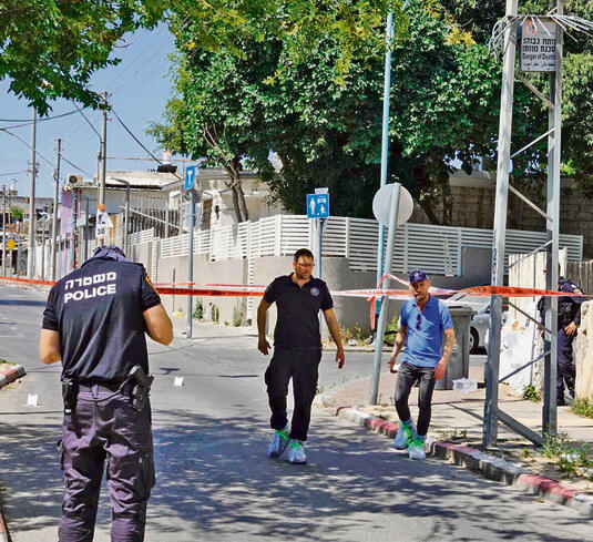 זירת הירי ברמלה | צילום: שאול גולן