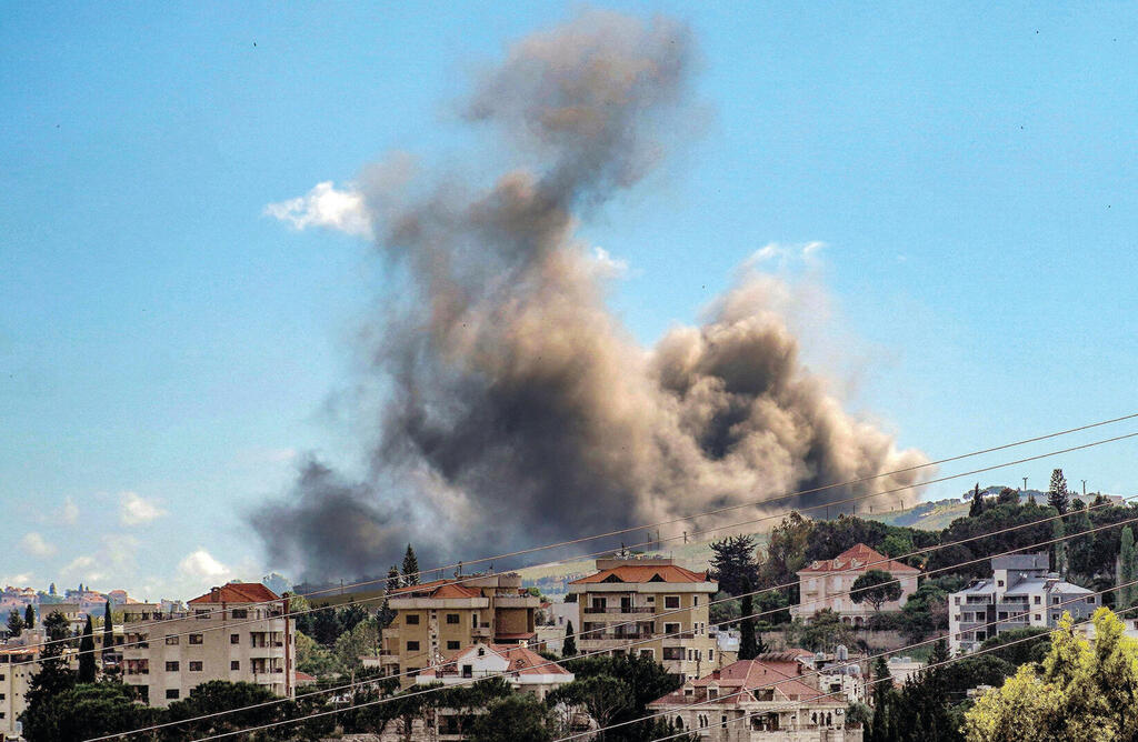 תקיפה של חיל האוויר בדרום לבנון, אתמול (ABBAS FAKIH, AFP) תקיפה של חיל האוויר בדרום לבנון, אתמול