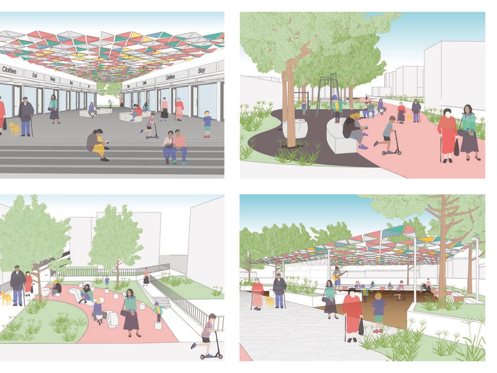 Mishor HaGefen neighborhood project in Ofakim, designed to foster resilience (Illustration: DMR Planning and Architecture) פרויקט שכונת מישור הגפן באופקים