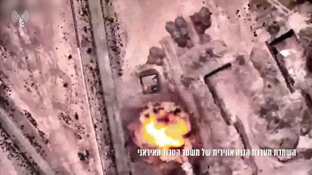 התקיפות באיראן (צילום: דובר צה"ל) תיעוד ראשון בצבע מהתקיפות באיראן