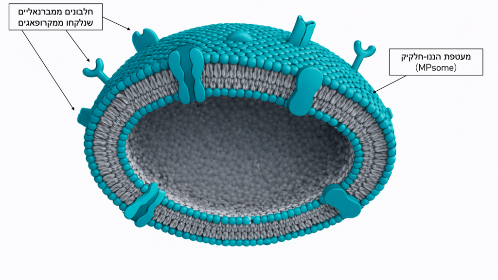Figure: This study presents a drug-free immunotherapeutic approach for the treatment of triple-negative breast cancer using macrophage-mimicking nanoparticles (MPsomes) (Photo: Rami Shelush, Technion Spokesperson’s Office) Figure: This study presents a drug-free immunotherapeutic approach for the treatment of triple-negative breast cancer using macrophage-mimicking nanoparticles (MPsomes)