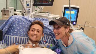  Hazel Brief and her son, Yona Bezalel Brief, who was injured on October 7 defending Kibbut Kfar Aza and died 417 days later in Sheba Hospital 