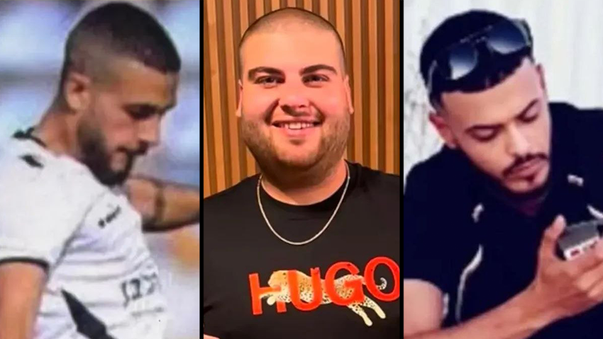 שלושה מארבעת ההרוגים (מימין): אלטורשאן, סאלח ועבוד שלושת הצעירים שנהרגו במהלך היום בתאונות דרכים