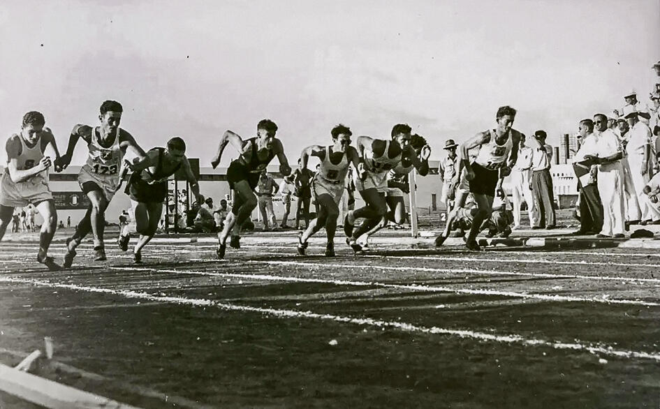 תחרות ריצה במכביה של 1950