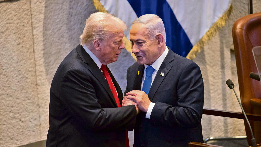 "עוד אין התארגנות לפגישה". נתניהו וטראמפ (אלכס קולומויסקי) "עוד אין התארגנות לפגישה". נתניהו וטראמפ
