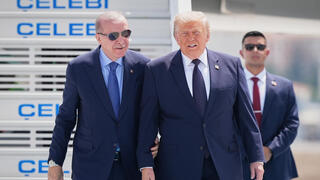 ארדואן מקבל את נשיא ארה"ב דונלד טראמפ באנקרה