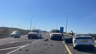 צעירה נהרגה בתאונה בכביש 35 באזור קריית גת, שתיים נפצעו בינוני וקל