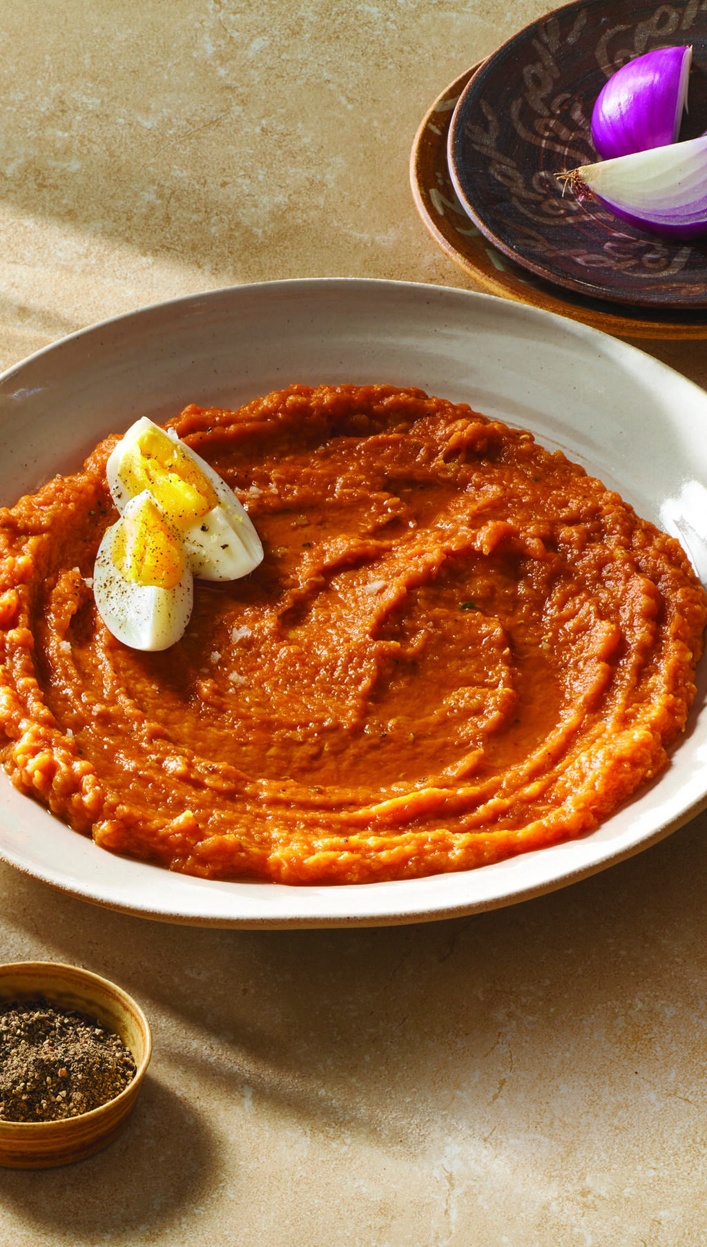 מנה צמחונית/טבעונית: ממרח עדשים כתומות ודלעת