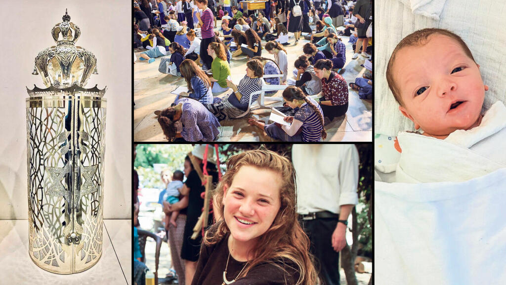 רנה שנרב, הנכדה החדשה במשפחת שנרב, ספר התורה שנכתב למען הרווקים, תשעה באב (צילומים: קרדיטים לסיוון: אלכס קולומויסקי, באדיבות משפחת שנרב) |