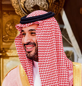 בן סלמאן. השלום יחכה (SAUDI NEWS AGENCY, via REUTERS) בן סלמאן. השלום יחכה