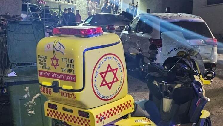 זירת הפגיעה בדיר חנא (צילום: תיעוד מבצעי מד"א) זירת הפגיעה בדיר חנא