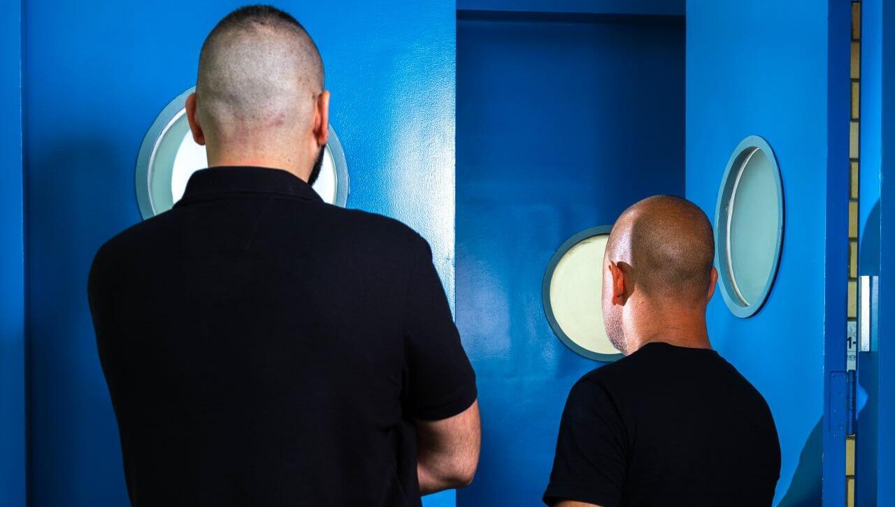 השוטרים שהפעילו את סוכן ״הנווד״ - להב 433 (צילום: יובל חן) השוטרים שהפעילו את סוכן ״הנווד״ - להב 433