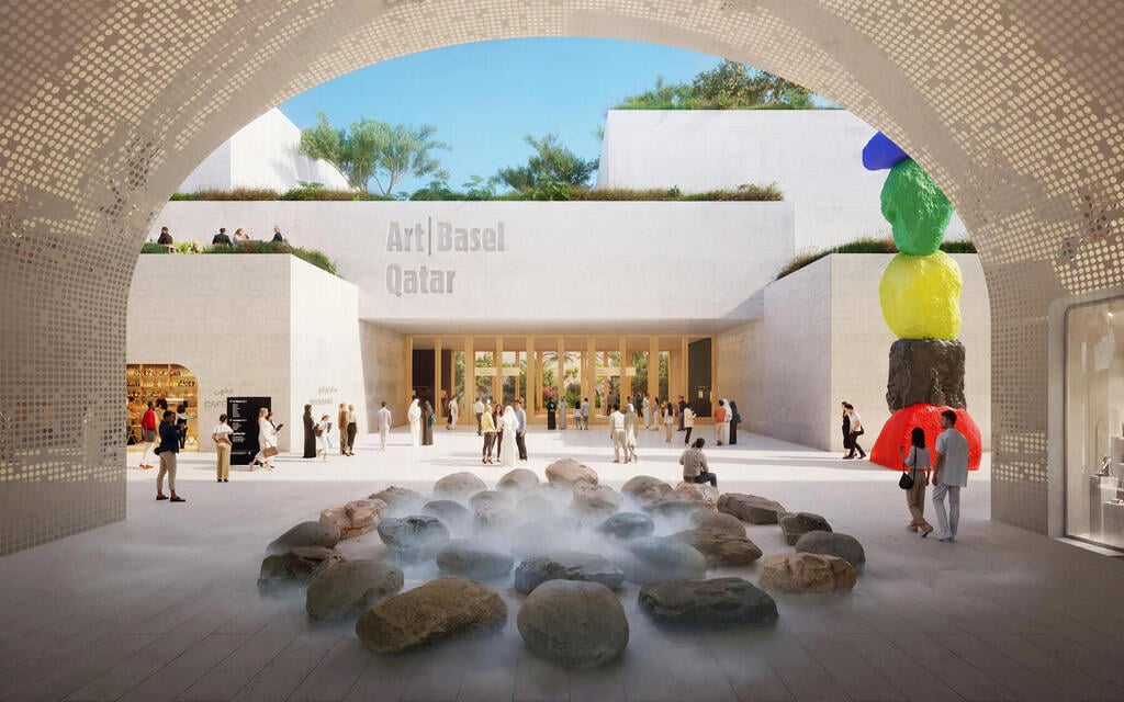 The ultimate seal of approval: Art Basel (Illustration: Courtesy of Herzog & de Meuron) Al-Maha Island פרויקט שאפתני
