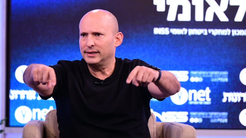 Former prime minister Naftali Bennett (Photo: Yuval Chen) ועידת הביטחון הלאומי של קבוצת "ידיעות אחרונות" בשיתוף המכון למחקרי ביטחון לאומי INSS