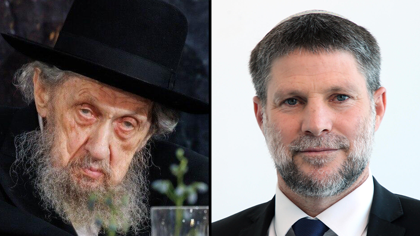 התנגשות על רקע שירות בצה"ל. בצלאל סמוטריץ והרב דב לנדו (צילום: ריאן פרויס, קרן עולם התורה) בצלאל סמוטריץ והרב דב לנדו