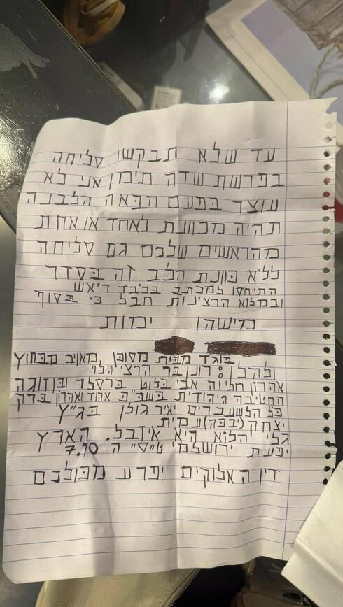 Threatening letter left outside Channel 12 newsroom: 'Apologize for Yemenite Children Affair'