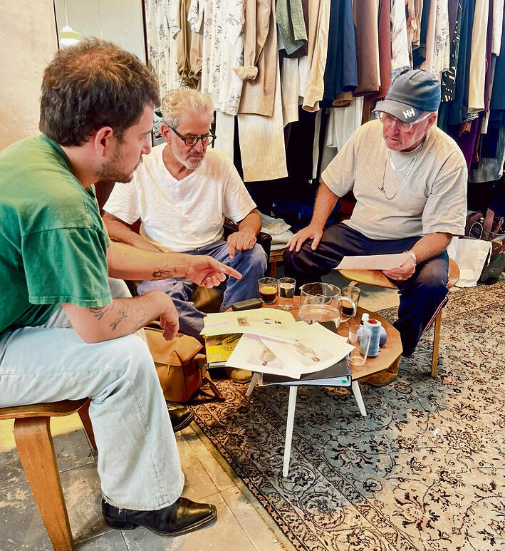 אייל שני במהלך המדידות | צילום: דורון אשכנזי
