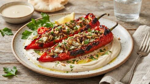 This simple stuffed pepper recipe tastes far more luxurious than it looks